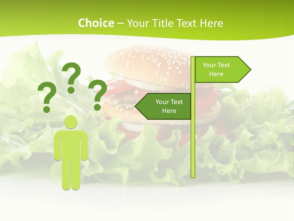 Closeup Burger Cuisine PowerPoint Template