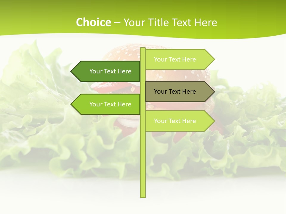 Closeup Burger Cuisine PowerPoint Template