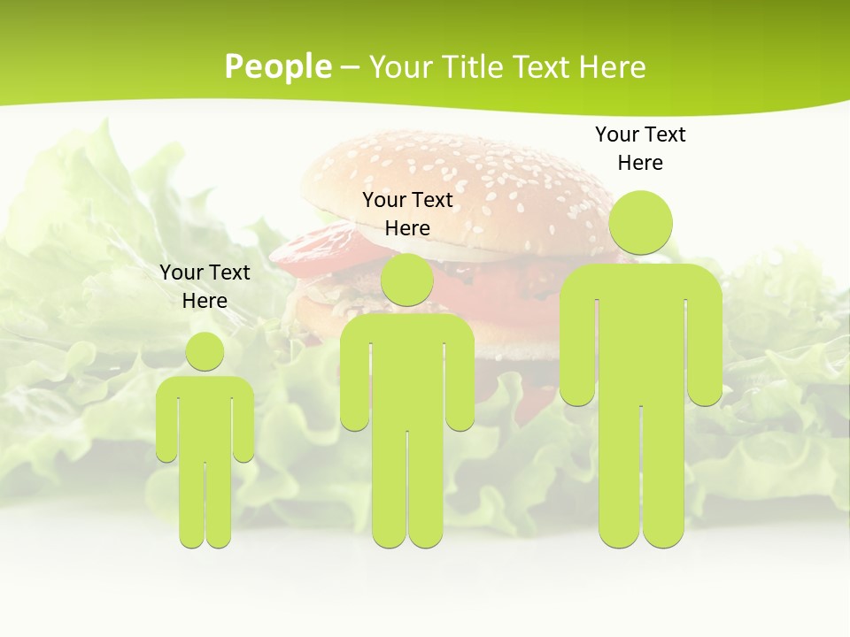 Closeup Burger Cuisine PowerPoint Template