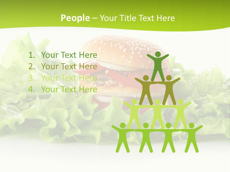 Closeup Burger Cuisine PowerPoint Template