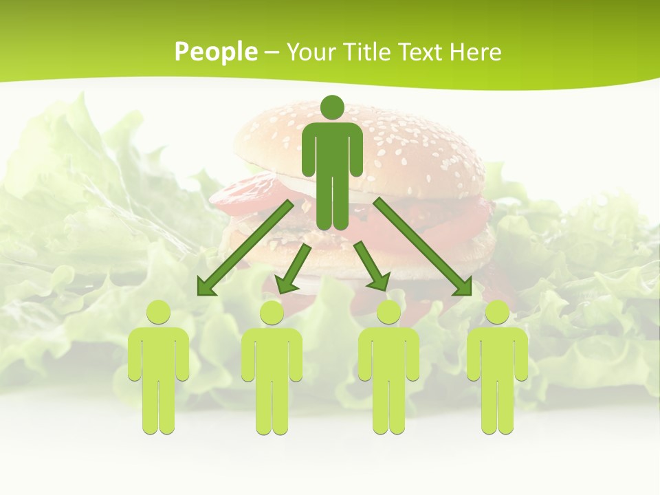 Closeup Burger Cuisine PowerPoint Template