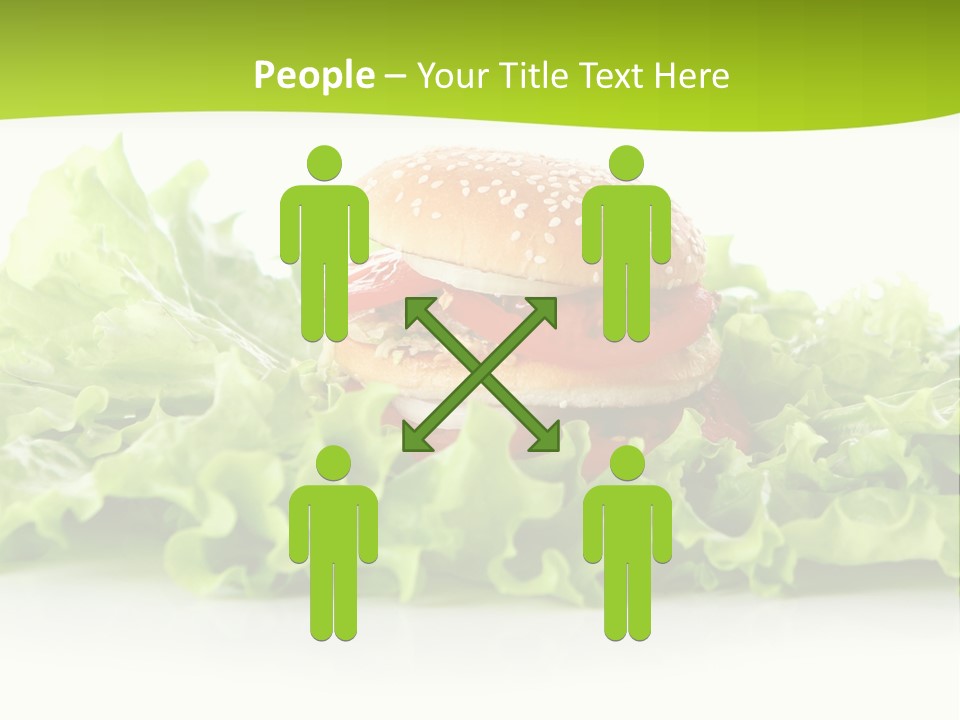 Closeup Burger Cuisine PowerPoint Template