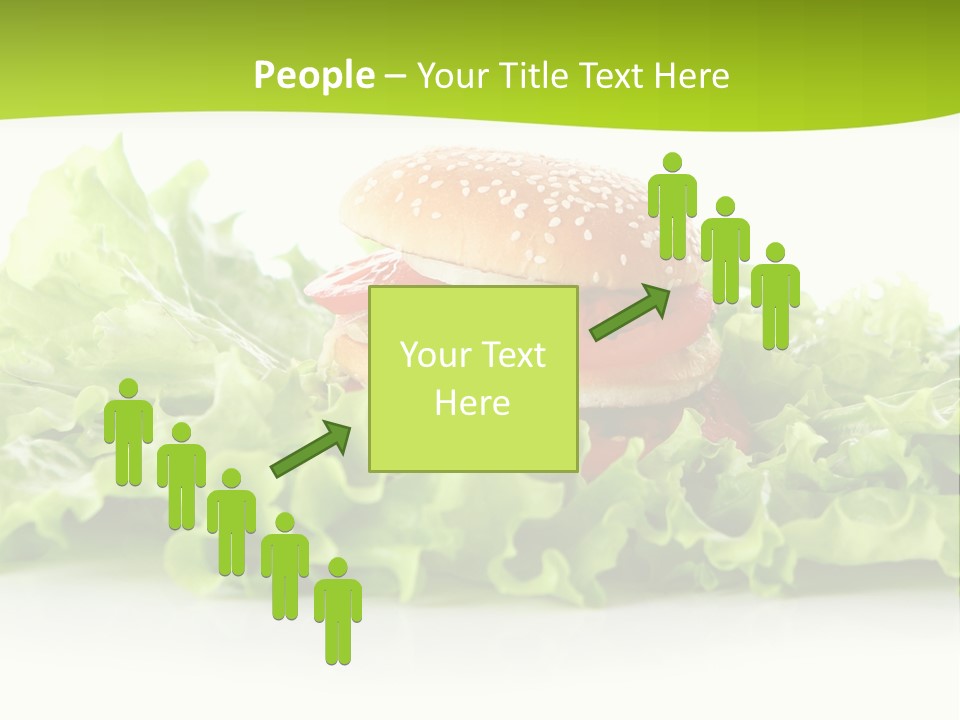 Closeup Burger Cuisine PowerPoint Template