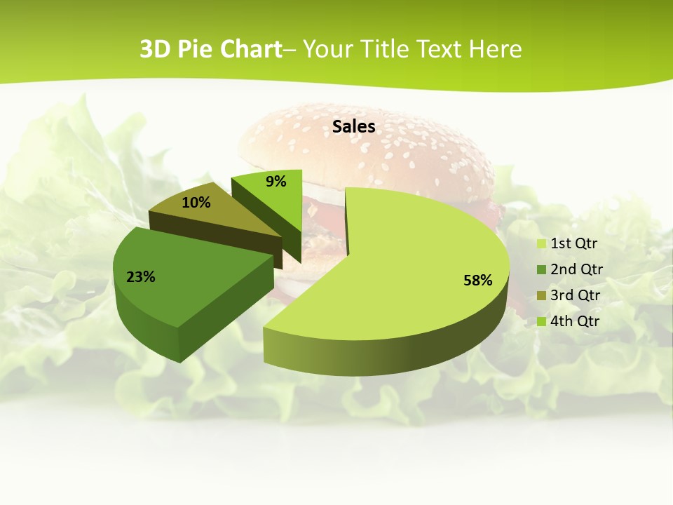 Closeup Burger Cuisine PowerPoint Template