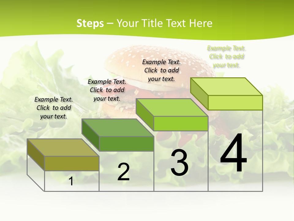 Closeup Burger Cuisine PowerPoint Template