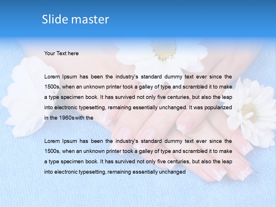 Polish Camomile Health PowerPoint Template