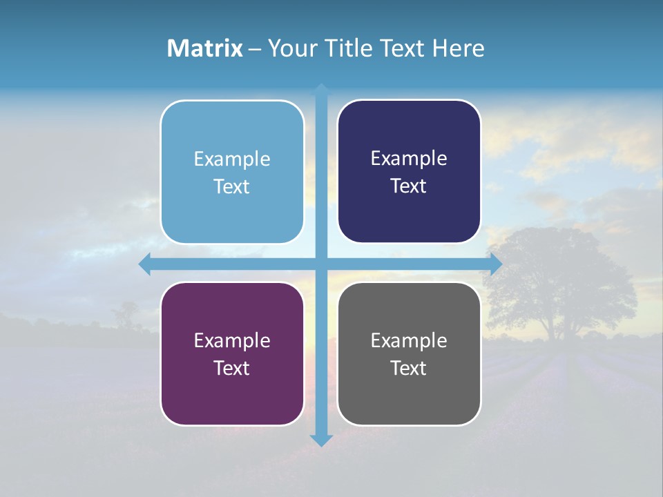 Sunset Green Color PowerPoint Template