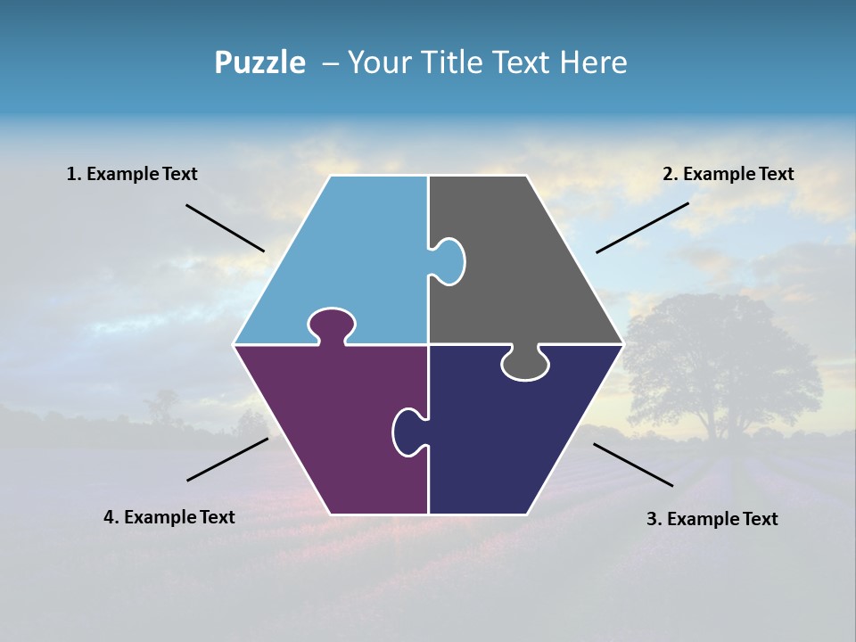 Sunset Green Color PowerPoint Template