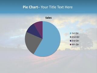 Sunset Green Color PowerPoint Template