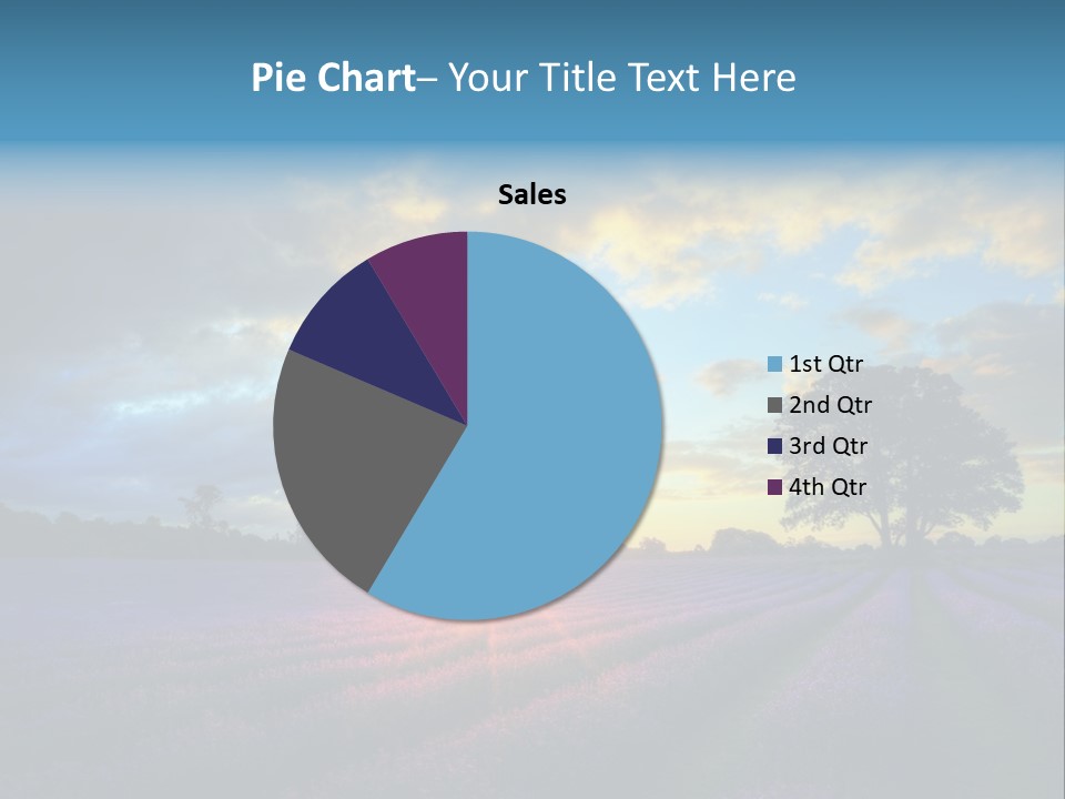 Sunset Green Color PowerPoint Template