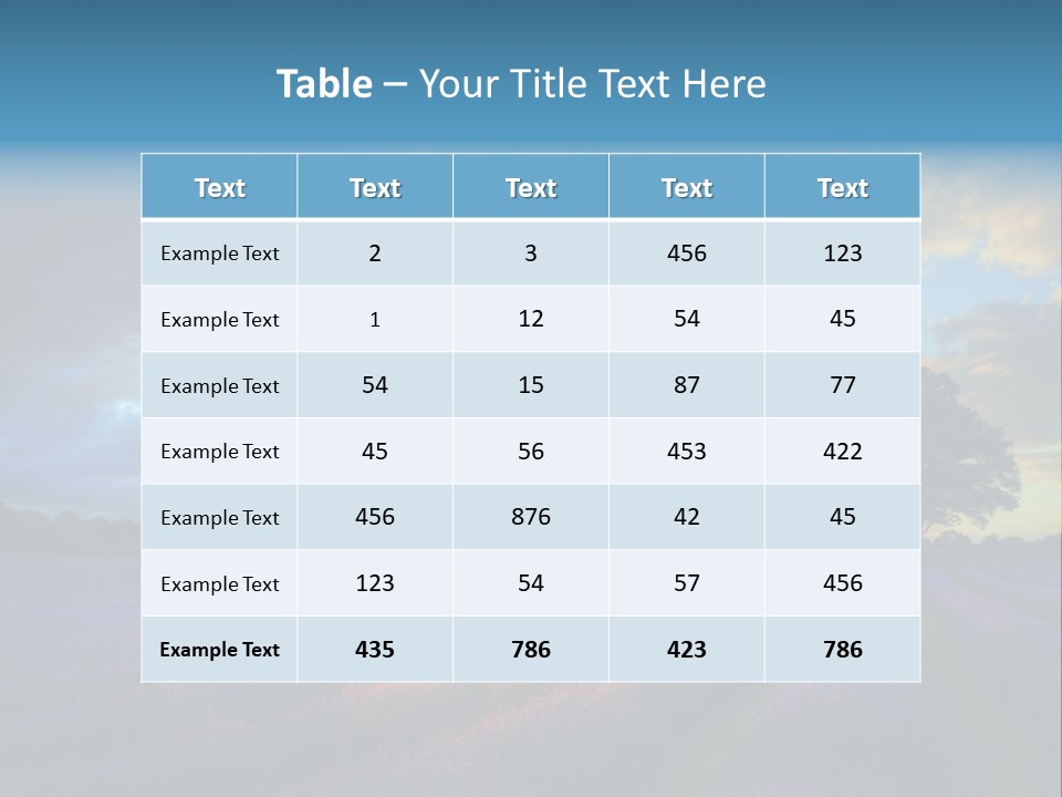 Sunset Green Color PowerPoint Template