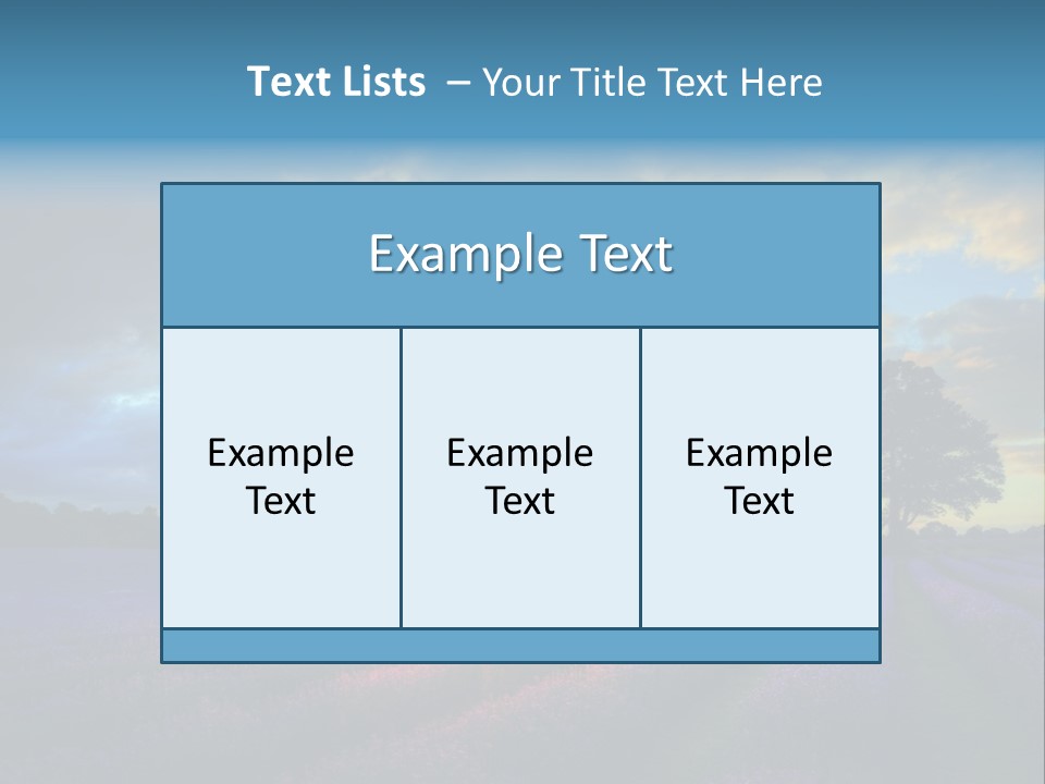 Sunset Green Color PowerPoint Template
