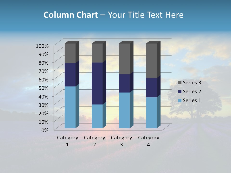 Sunset Green Color PowerPoint Template