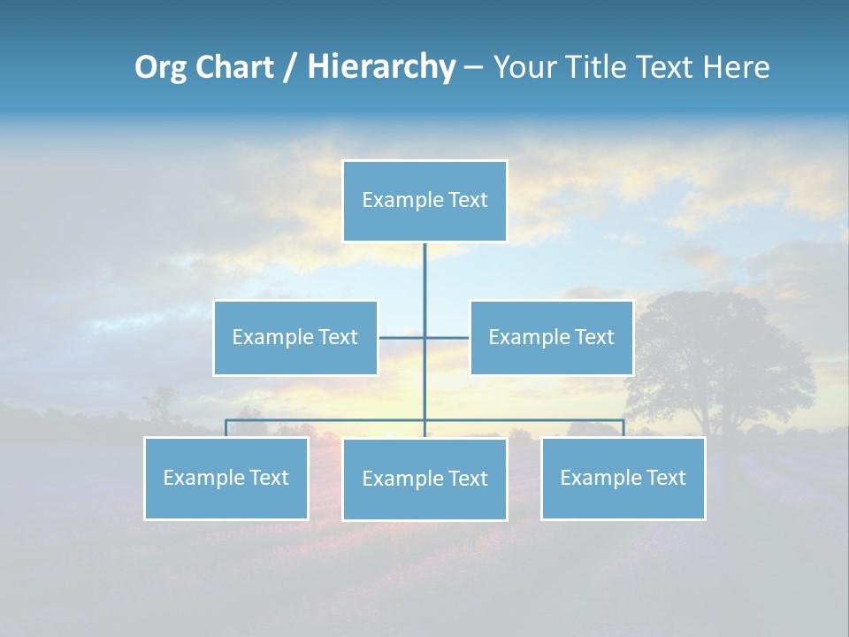 Sunset Green Color PowerPoint Template