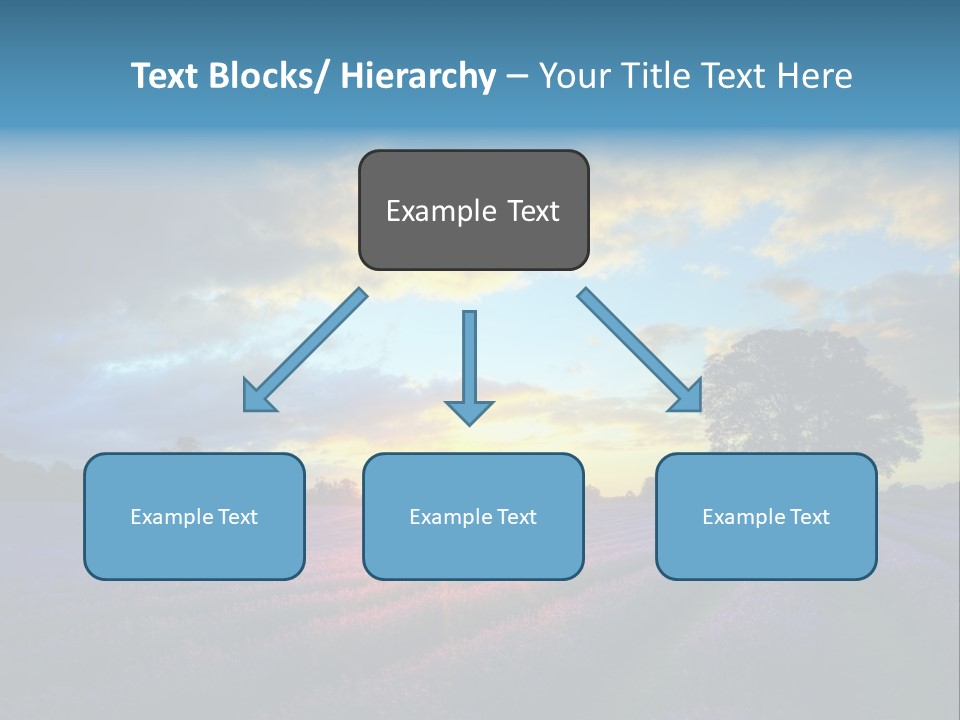 Sunset Green Color PowerPoint Template