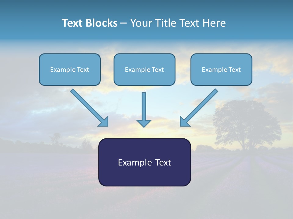 Sunset Green Color PowerPoint Template