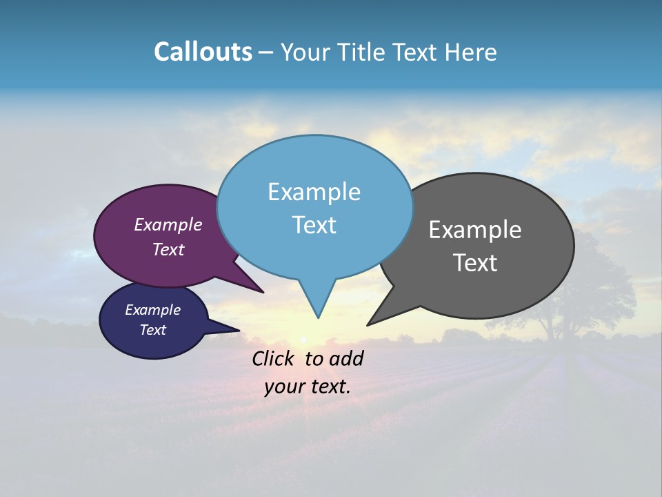Sunset Green Color PowerPoint Template