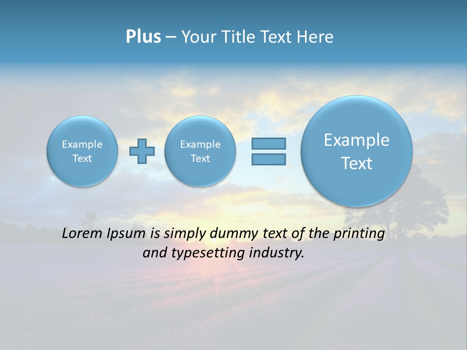 Sunset Green Color PowerPoint Template