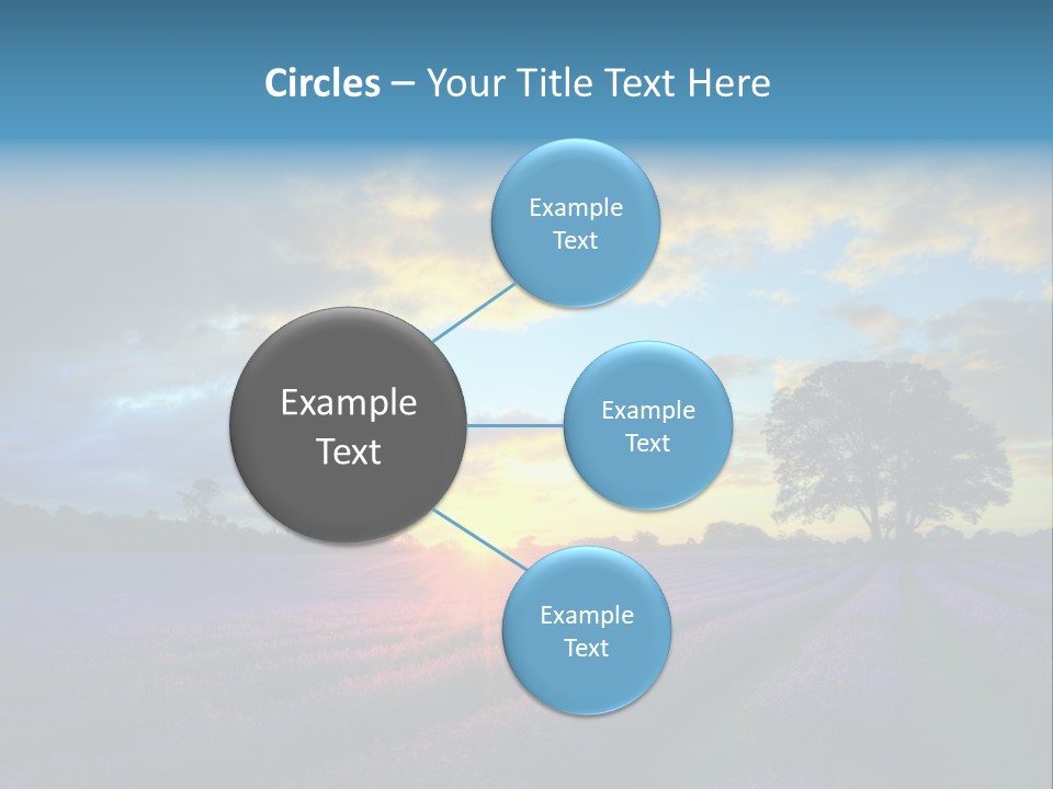Sunset Green Color PowerPoint Template