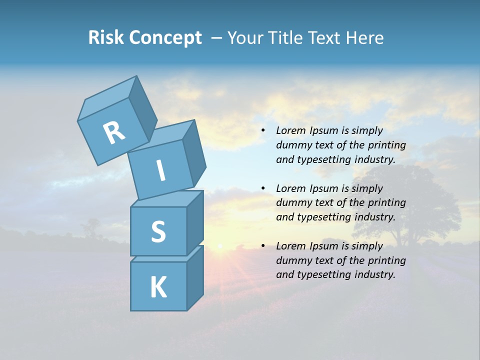 Sunset Green Color PowerPoint Template