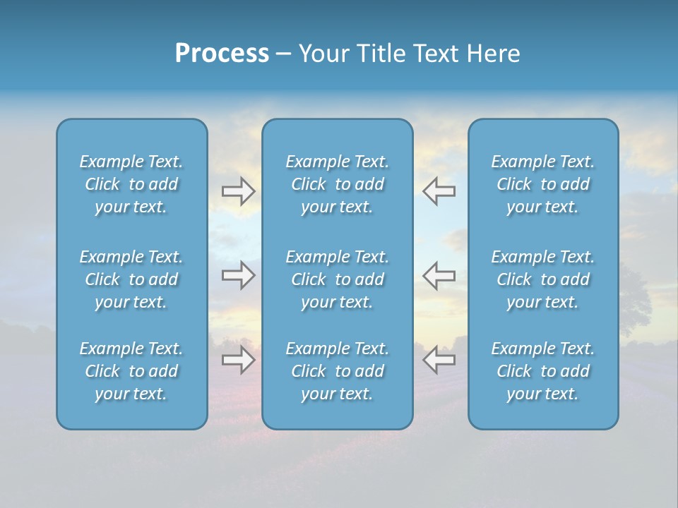 Sunset Green Color PowerPoint Template