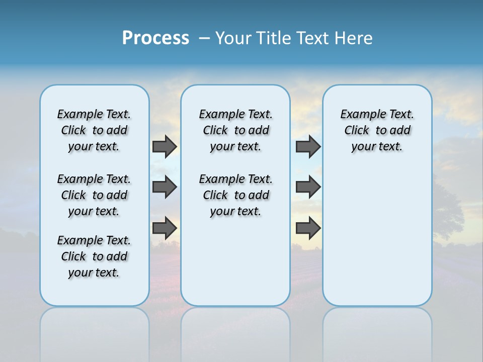 Sunset Green Color PowerPoint Template
