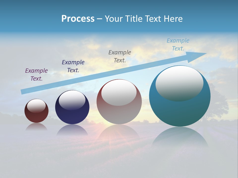 Sunset Green Color PowerPoint Template