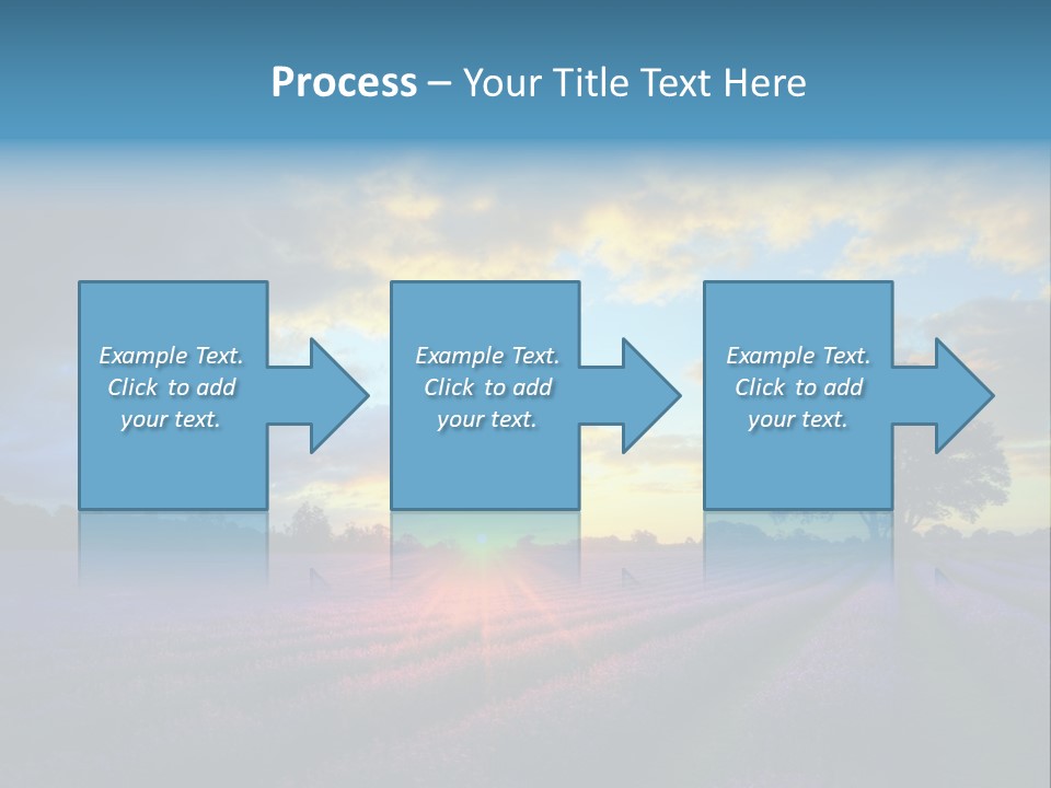 Sunset Green Color PowerPoint Template