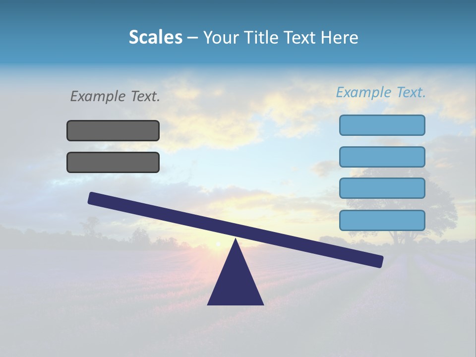 Sunset Green Color PowerPoint Template