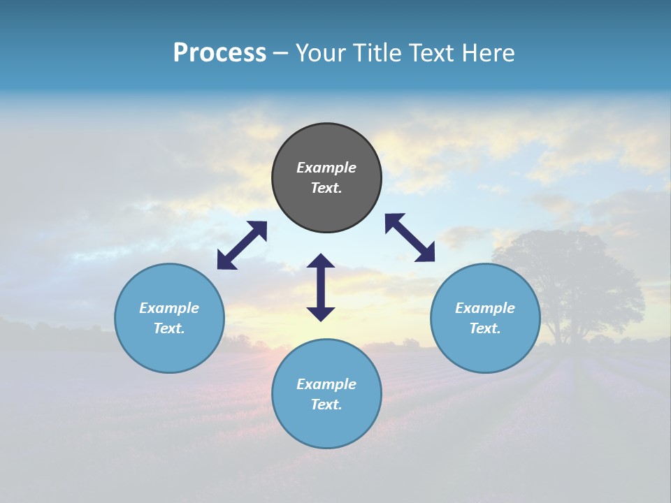 Sunset Green Color PowerPoint Template