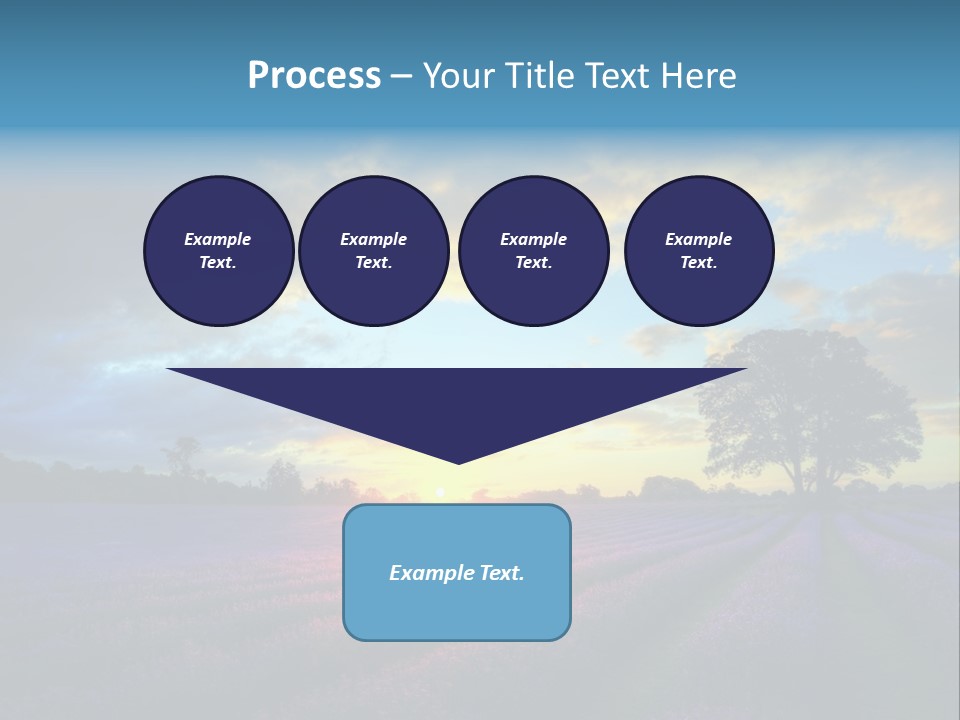 Sunset Green Color PowerPoint Template