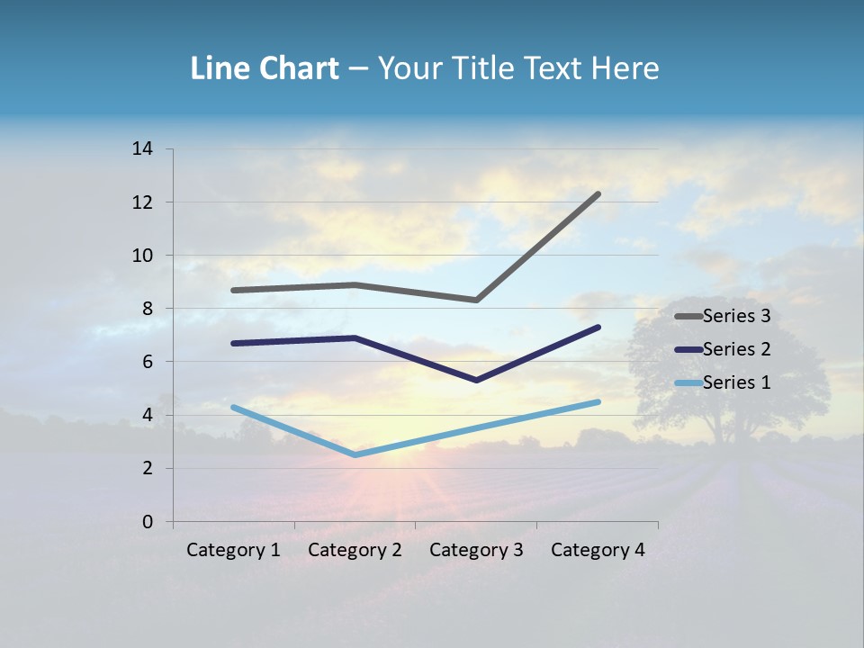 Sunset Green Color PowerPoint Template