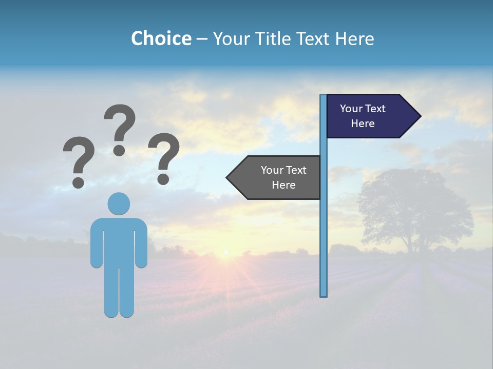 Sunset Green Color PowerPoint Template