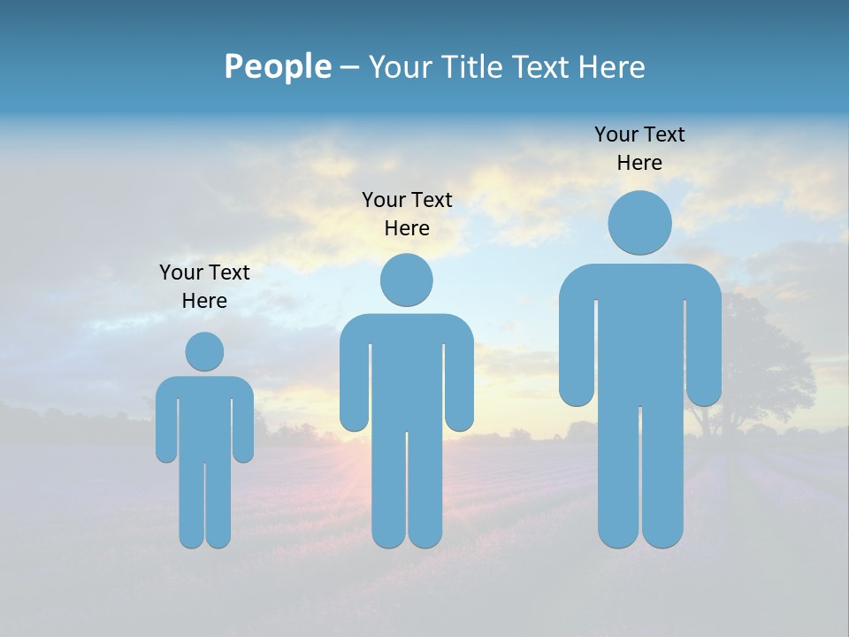 Sunset Green Color PowerPoint Template