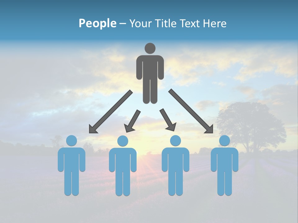 Sunset Green Color PowerPoint Template