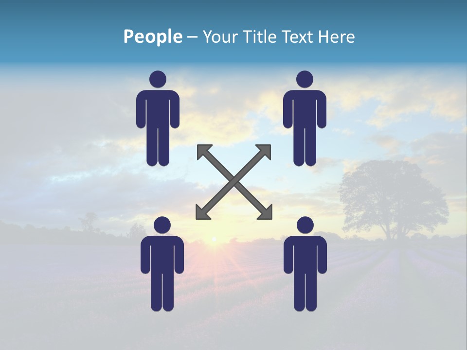 Sunset Green Color PowerPoint Template