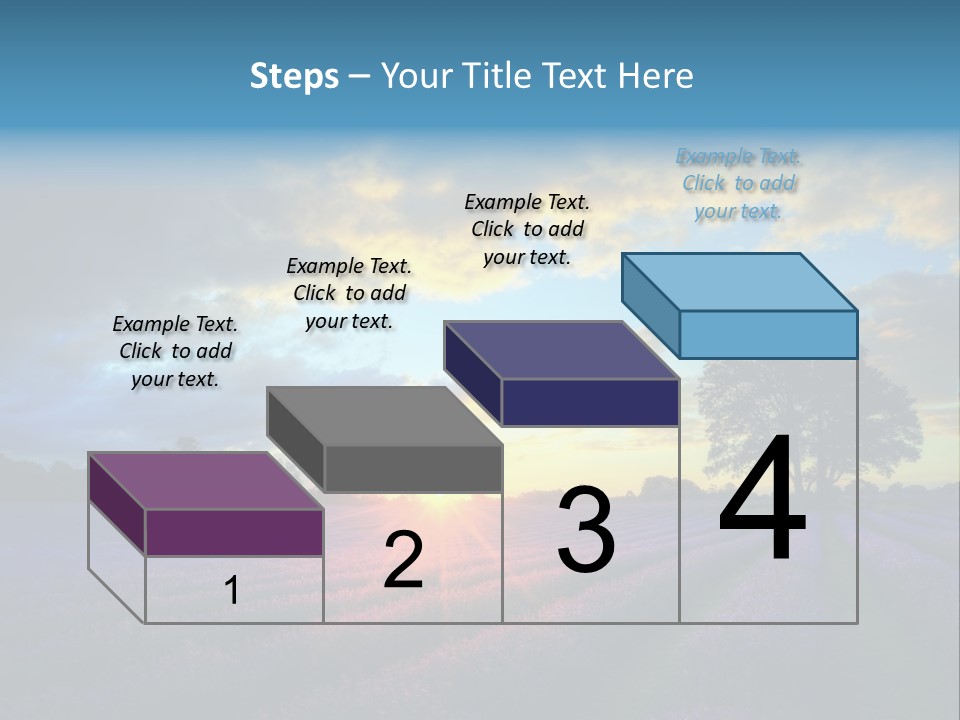 Sunset Green Color PowerPoint Template