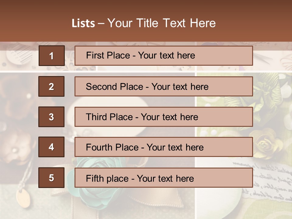 Recreation Close Up Shapes PowerPoint Template