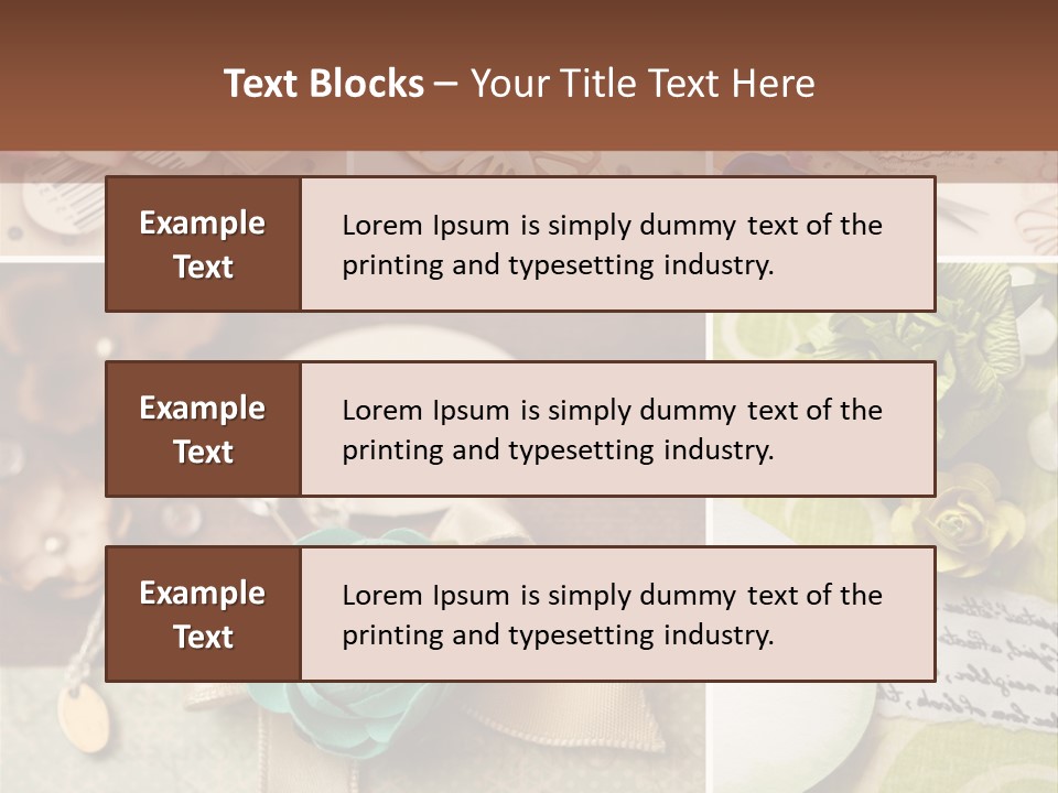 Recreation Close Up Shapes PowerPoint Template