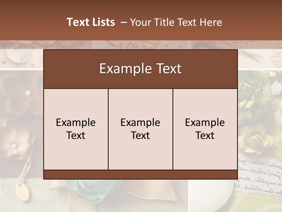 Recreation Close Up Shapes PowerPoint Template