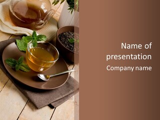 Crystal Drink Aromatic PowerPoint Template