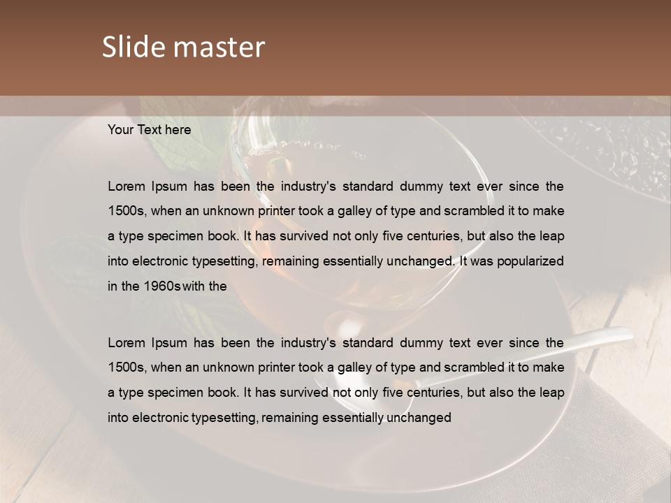 Crystal Drink Aromatic PowerPoint Template