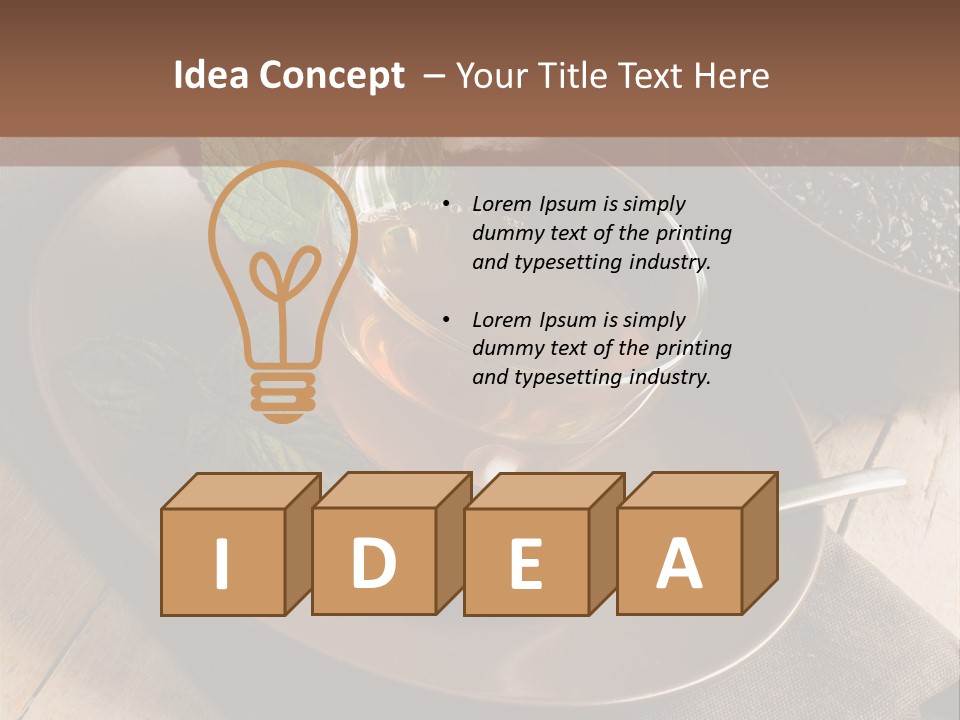 Crystal Drink Aromatic PowerPoint Template