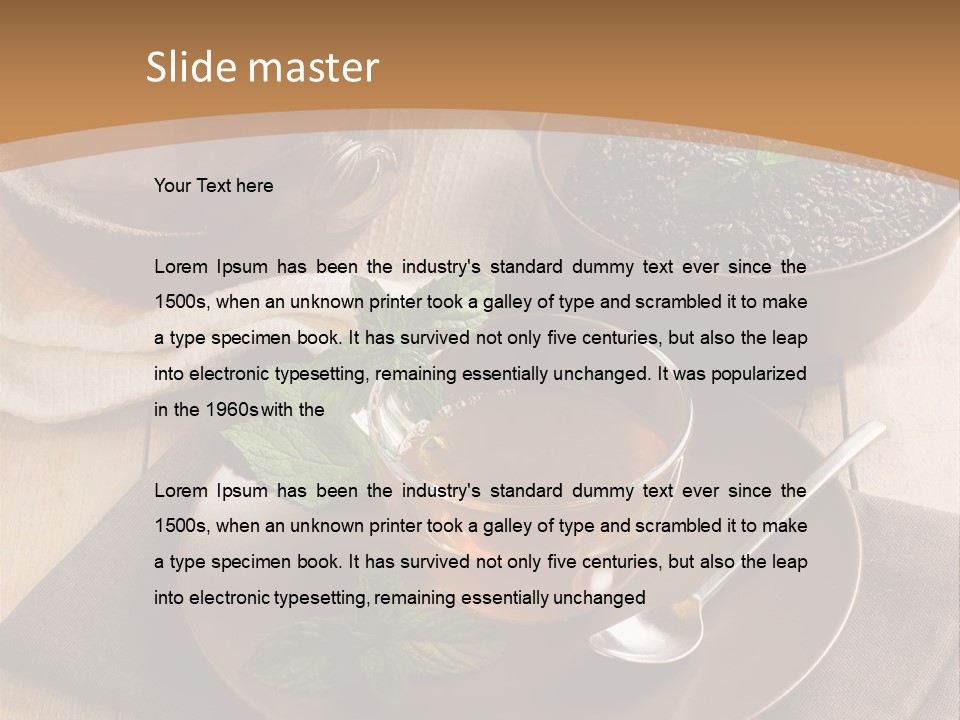 Crystal Liquid Cup PowerPoint Template