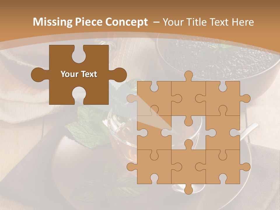 Crystal Liquid Cup PowerPoint Template