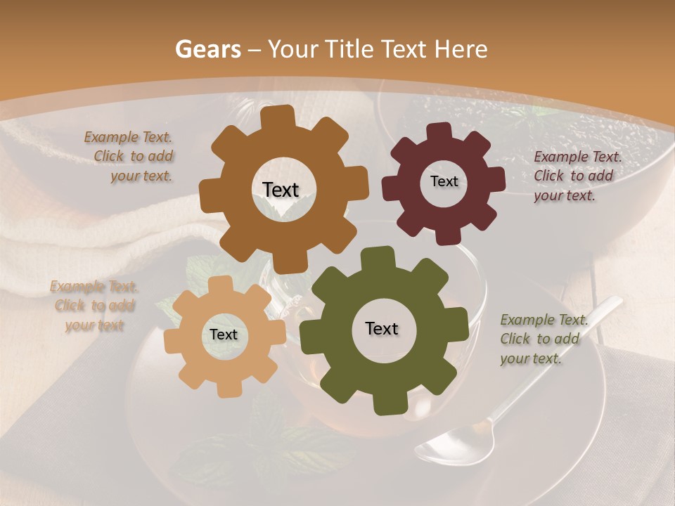 Crystal Liquid Cup PowerPoint Template