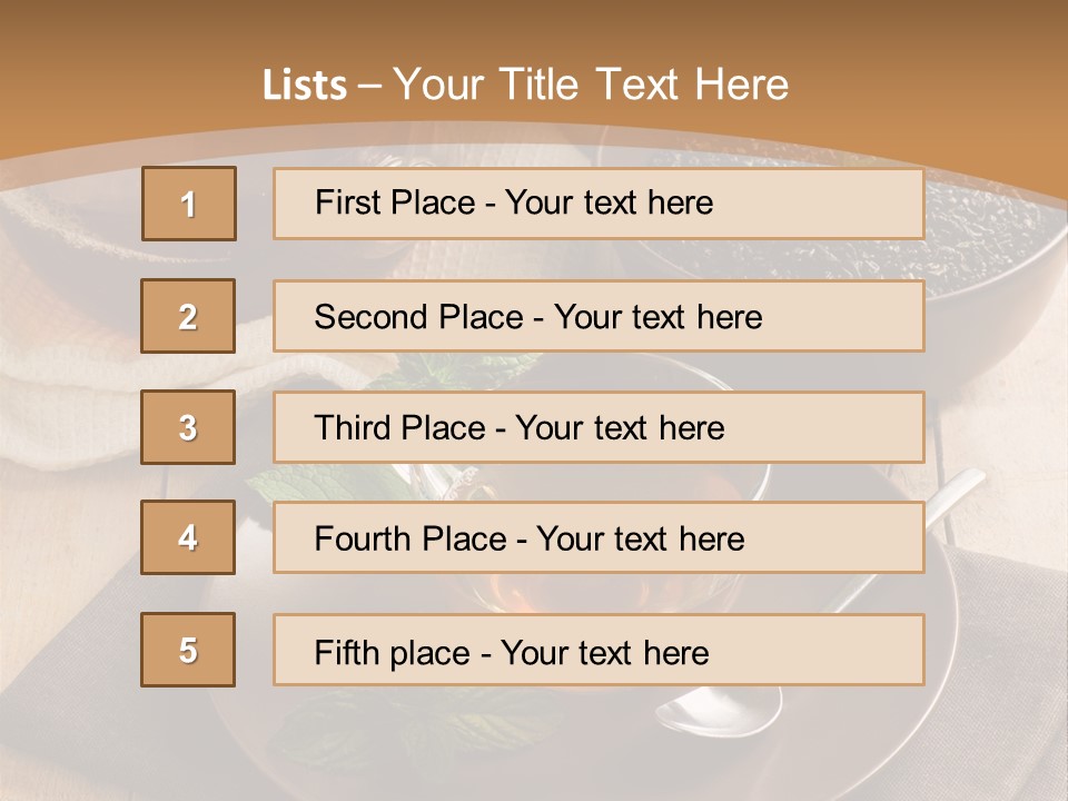 Crystal Liquid Cup PowerPoint Template