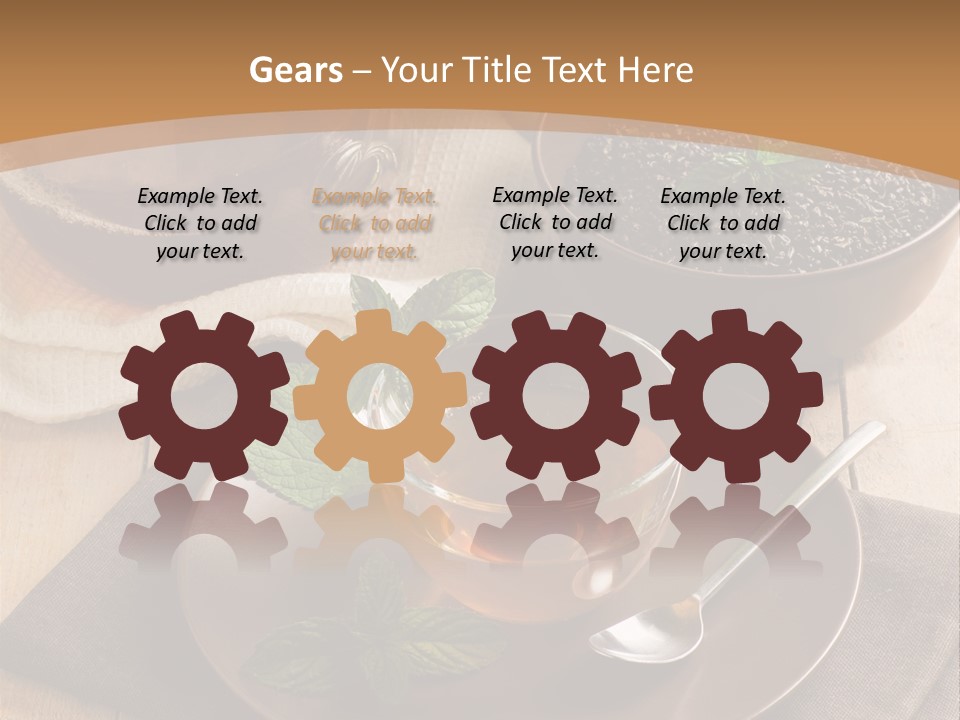 Crystal Liquid Cup PowerPoint Template