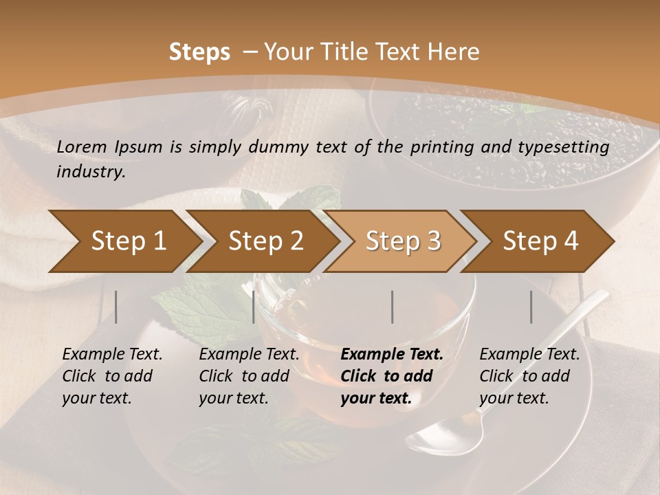 Crystal Liquid Cup PowerPoint Template