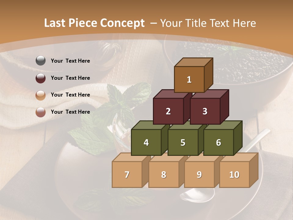 Crystal Liquid Cup PowerPoint Template